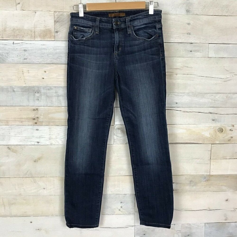 Joes Jeans Mid Rise Skinny Leg Blue Denim Jeans 27